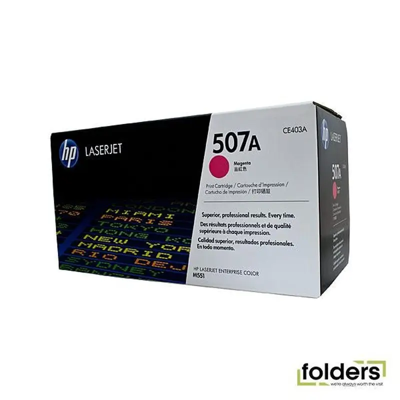 HP #507A Magenta Toner CE403A