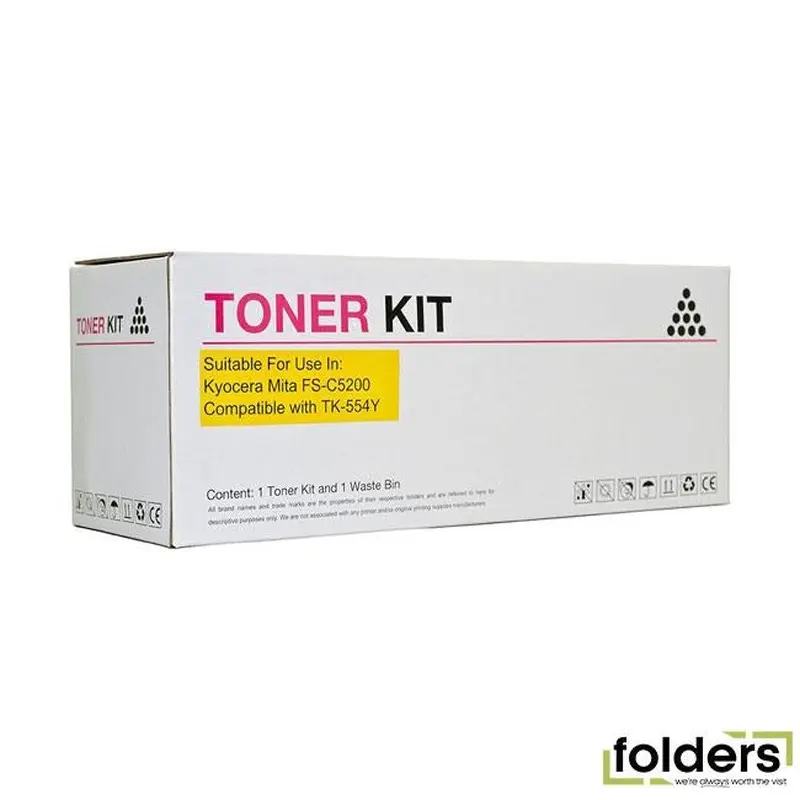 Icon Compatible Kyocera Compatible TK554 Yellow Toner Cartridge