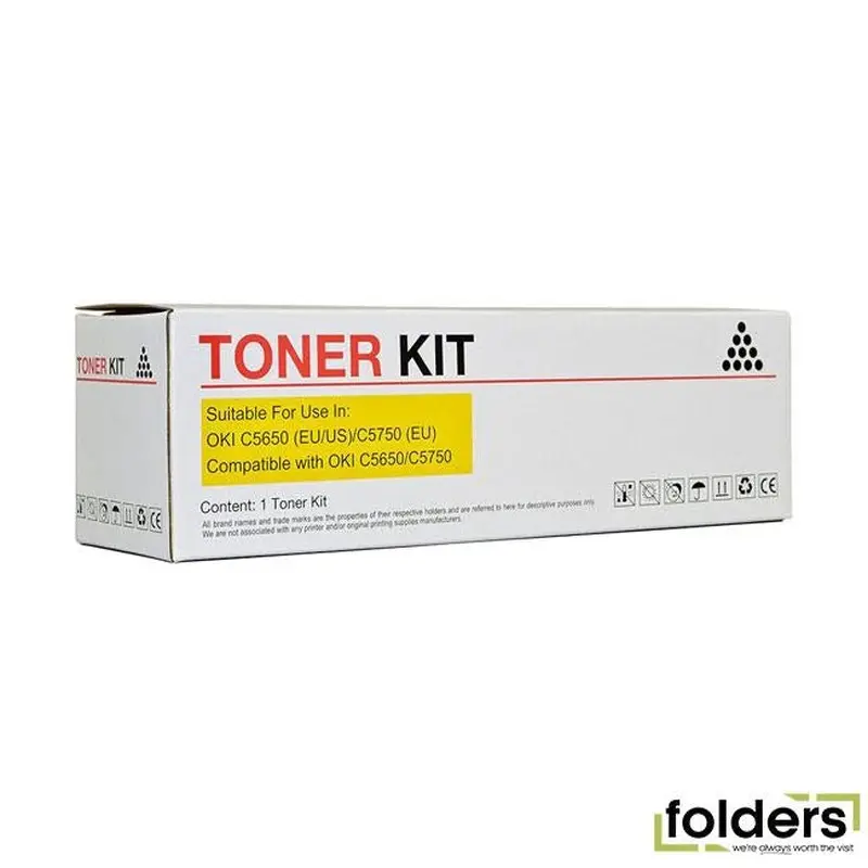 Icon Compatible OKI C5650/C5750 Yellow Toner Cartridge