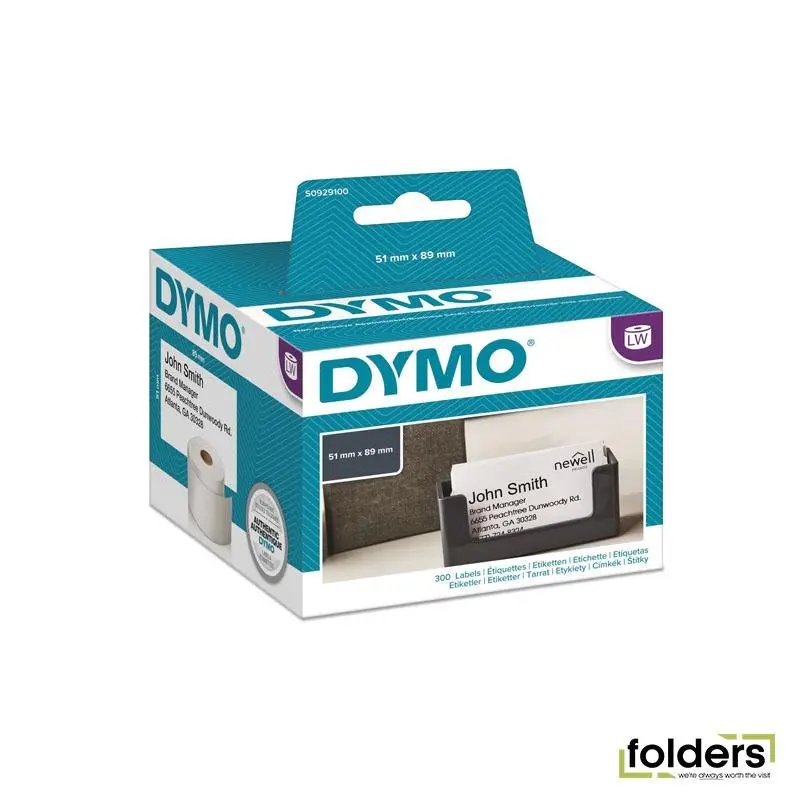 DYMO LabelWriter Name Badge Cards 51x89mm Non-Adhesive