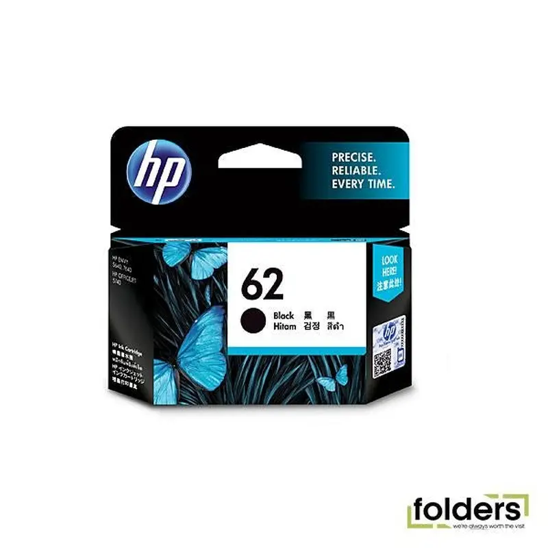 HP #62 Black Ink C2P04AA