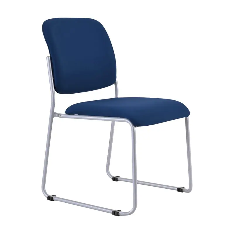 Buro Mario Meeting ChairDark Blue / Silver