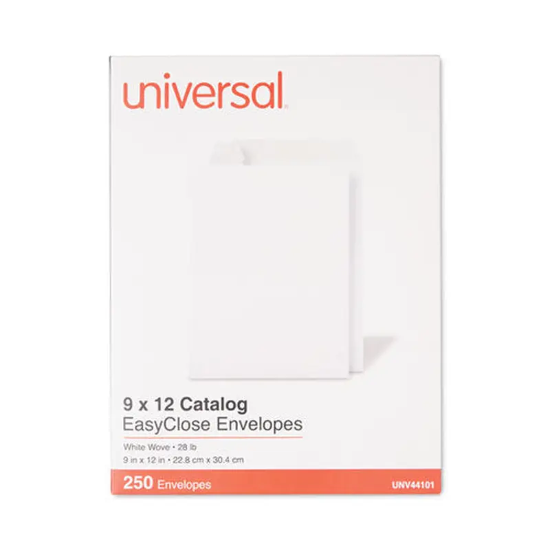 Easyclose Catalog Envelope, #10 1/2, Square Flap, Self-adhesive Closure, 9 X 12, White, 250/box