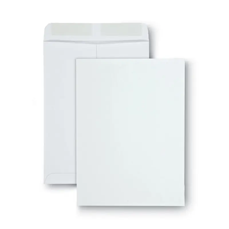 Catalog Envelope, 28 Lb Bond Weight Paper, #10 1/2, Square Flap, Gummed Closure, 9 X 12, White, 100/box