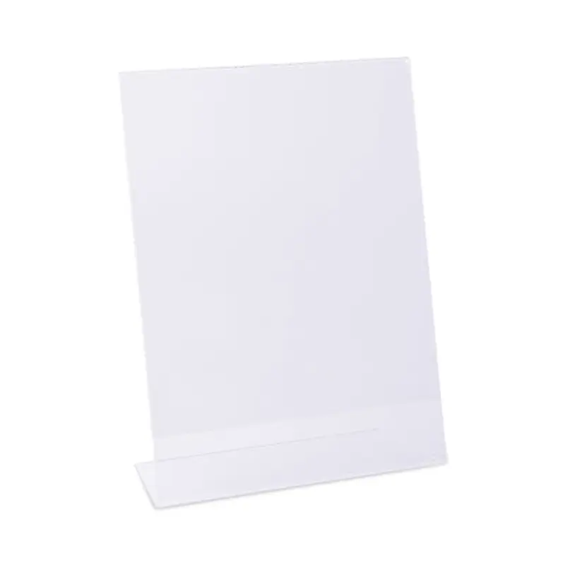 Clear L-style Freestanding Frame, 8.5 X 11 Insert, 3/pack