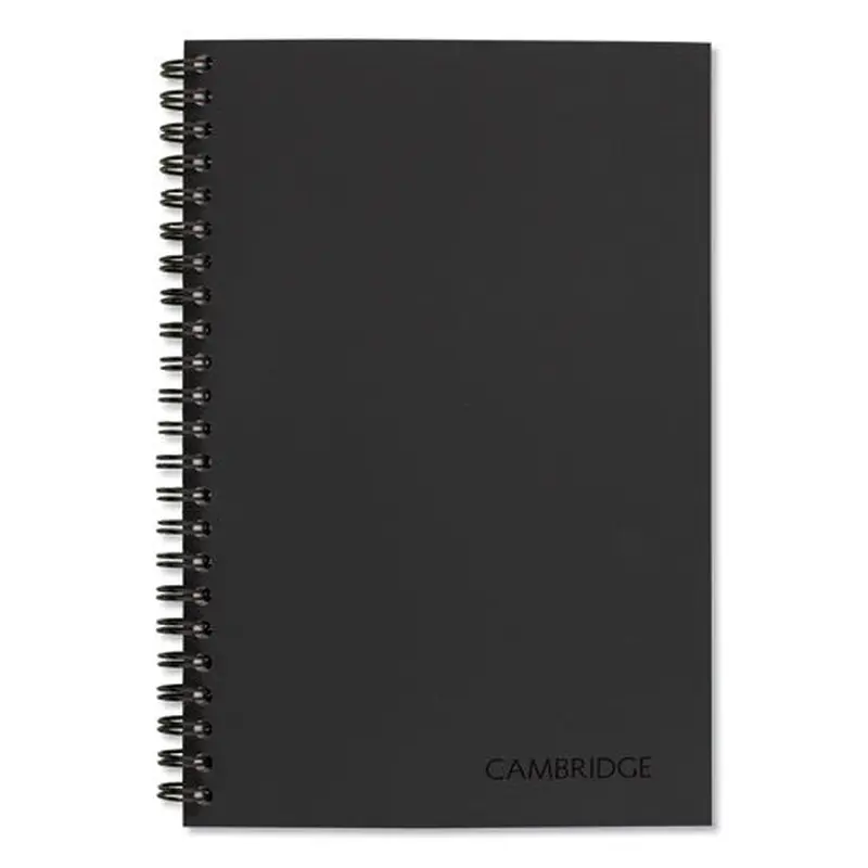 Wirebound Guided Quicknotes Notebook, 1-subject, List-management Format, Dark Gray Cover, (80) 8 X 5 Sheets