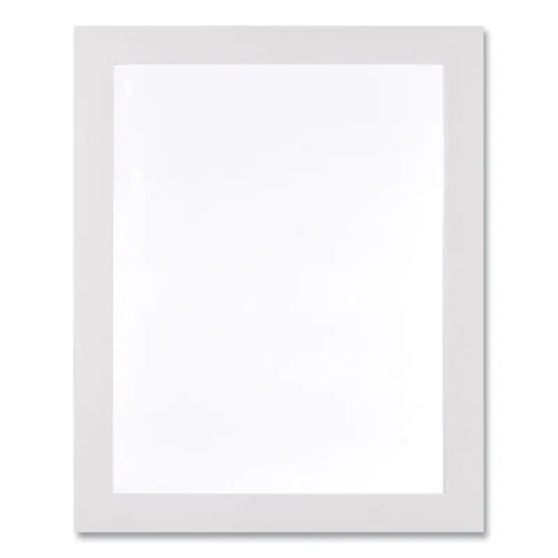 Self Adhesive Sign Holders, 8.5 X 11 Insert, Clear With White Border, 2/pack