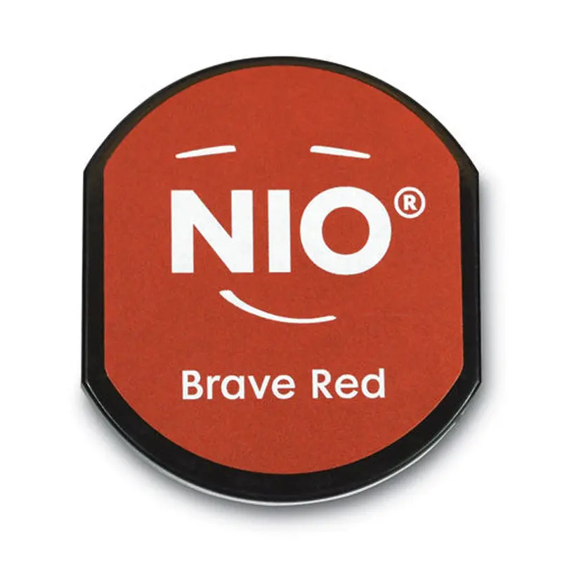Ink Pad For Nio Stamp With Voucher, 2.75" X 2.75", Brave Red
