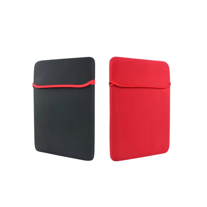 14 Inches 2 Tone Red Black Reversible Neoprene Laptop SleeveAssorted