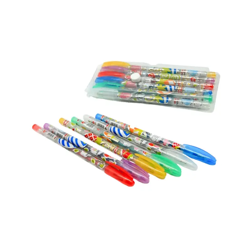 6 Colour Glitter Pen Set