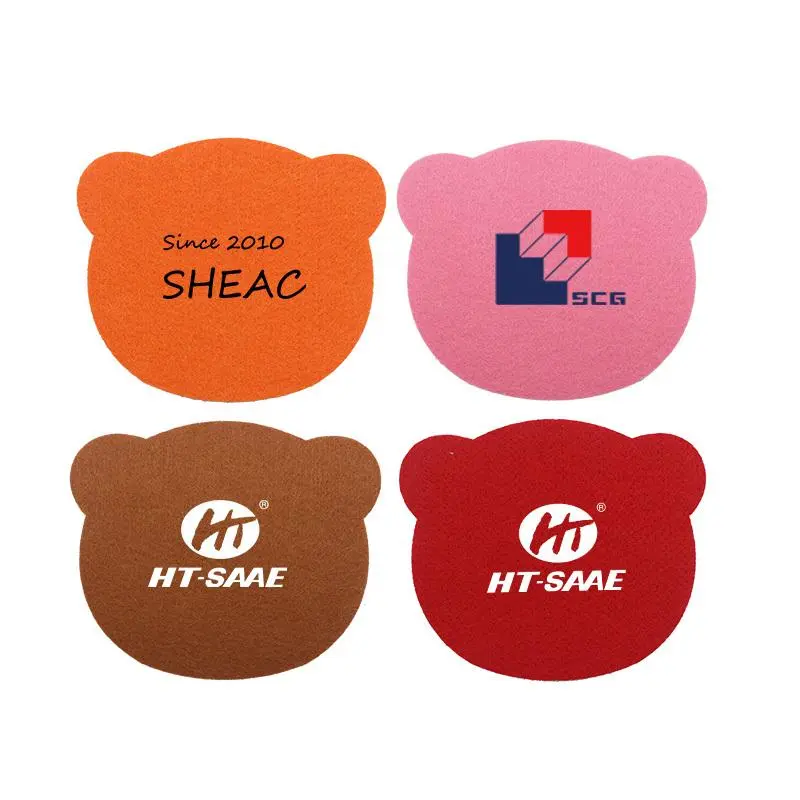 Bear Shaped Felt Coasters1500 