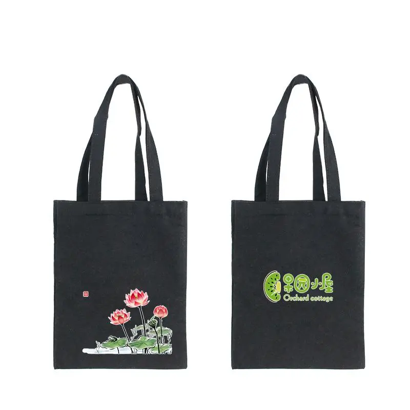 Black Canvas Tote Bag 26*33cm1000 