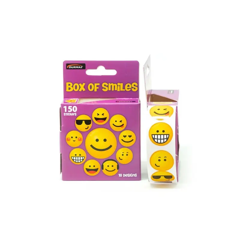 Box of Smiley Face StickersAssorted