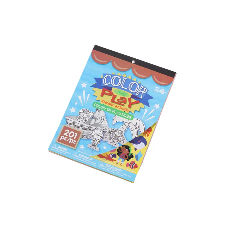 Color-In Scene Theme DIY Fold and Play BookAssorted