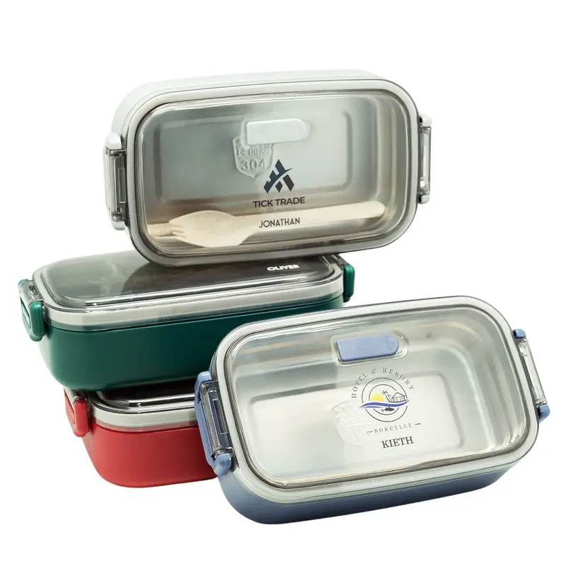Lunchbox With Strap (Name Printing)Grey / Name Only
