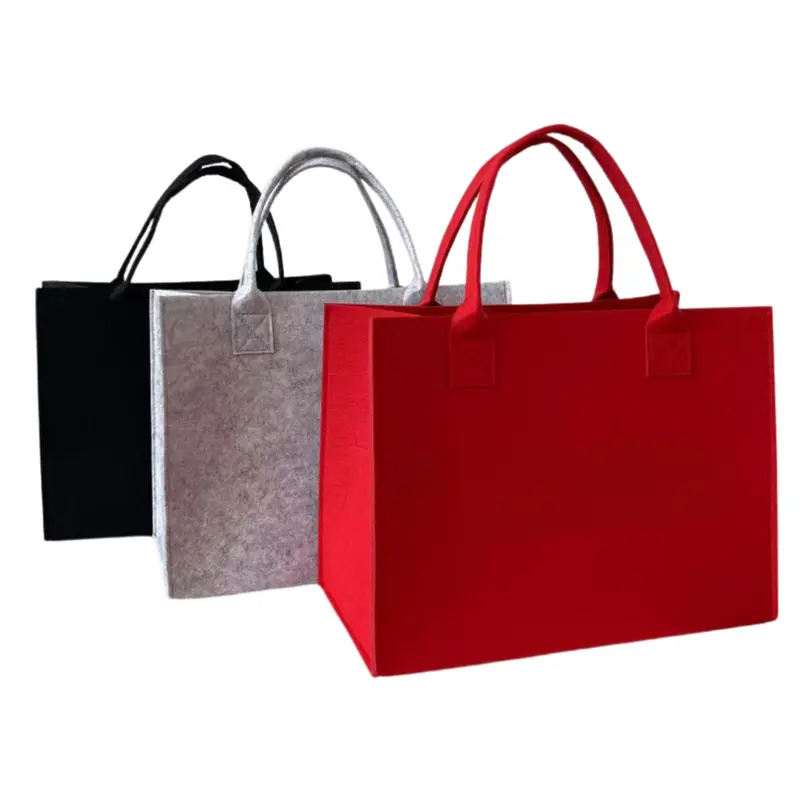 Solid Color Felt Tote Bag (Deliver in 4-6 weeks)Medium