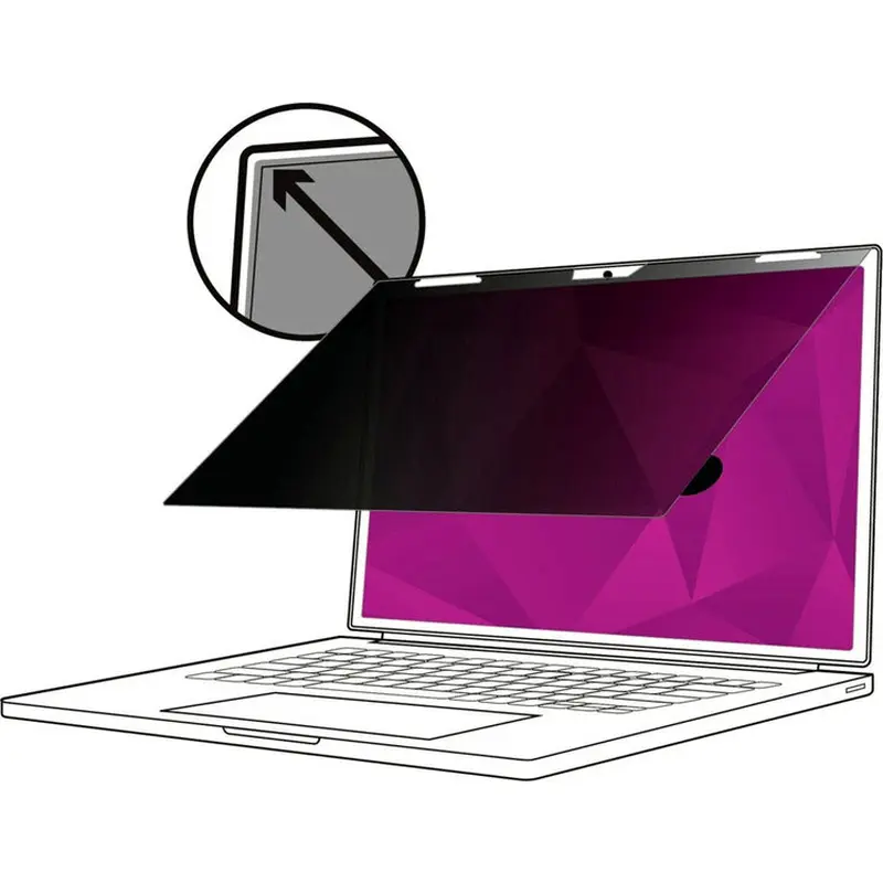 3M High Clarity Privacy Filter Black, Glossy [SKU - MMMHCNAP002]EA