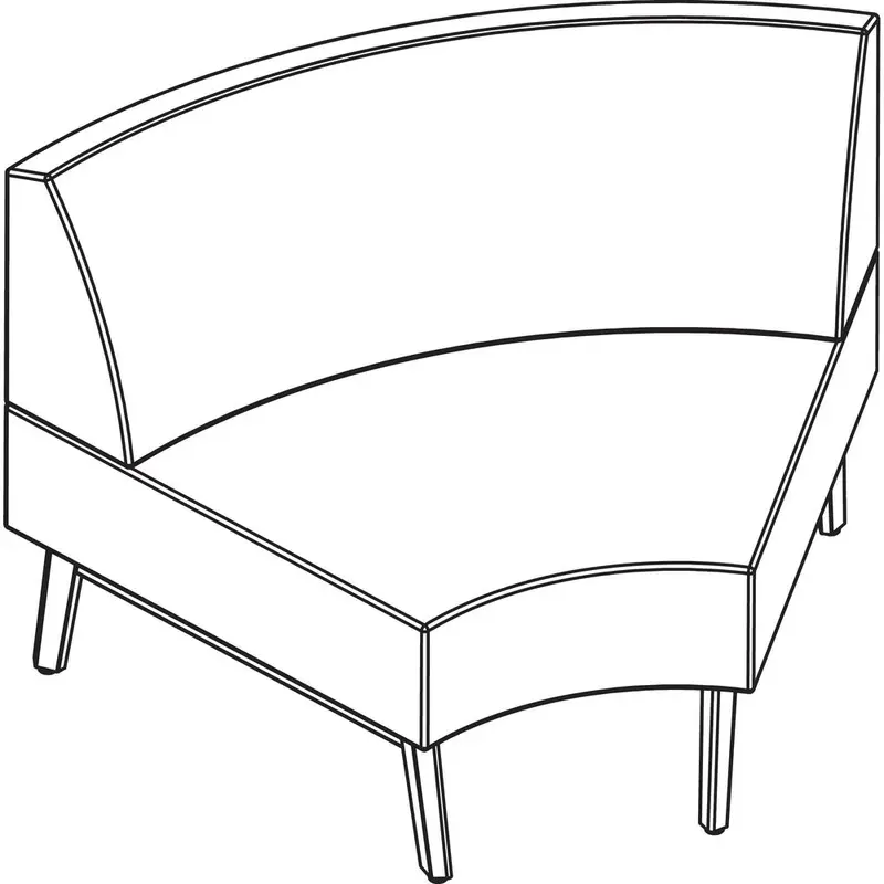 Arold Hip Hop Collection Wedge Chair [SKU - ARO1860CW20TP07]EA