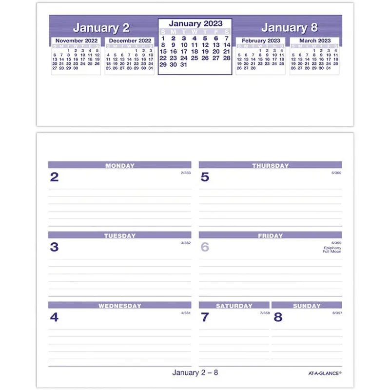 At-A-Glance Flip-A-Week Desk Calendar Refill [SKU - AAGSW705X50]EA