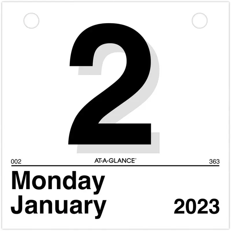 At-A-Glance "Today Is" Daily Wall Calendar Refill [SKU - AAGK150]EA