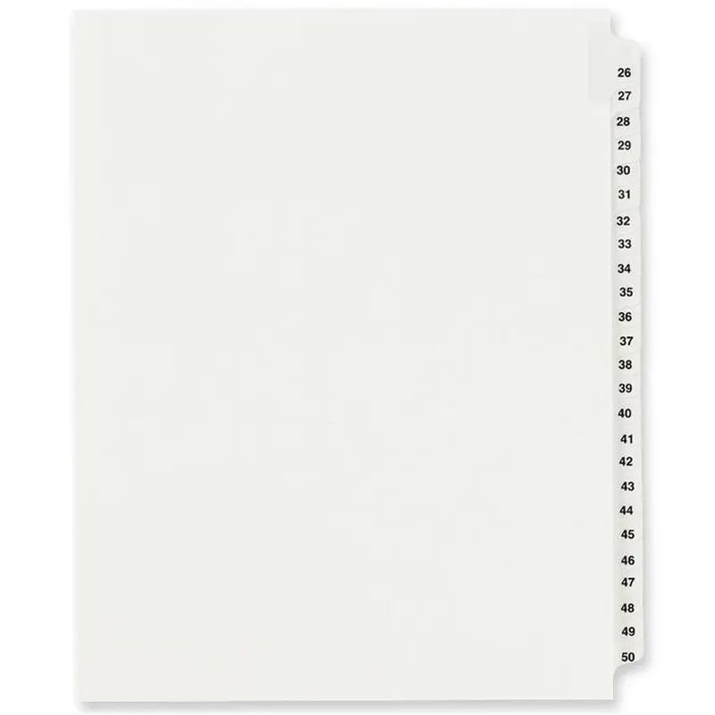Avery Standard Collated Legal Exhibit Divider Sets - Avery Style [SKU - AVE01331]ST