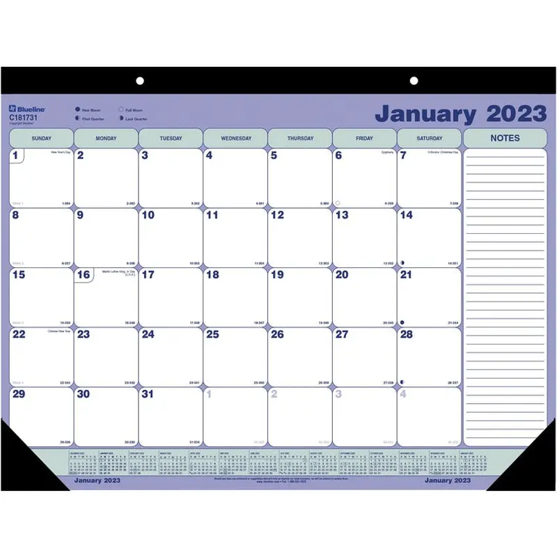 Blueline Monthly Desk/Wall Calendar 2023 [SKU - REDC181731]EA