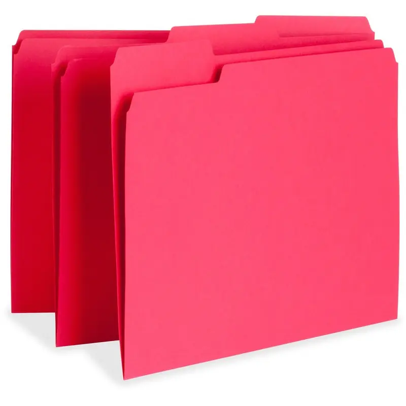 Business Source 1/3 Tab Cut Letter Recycled Top Tab File Folder [SKU - BSN65776]BX