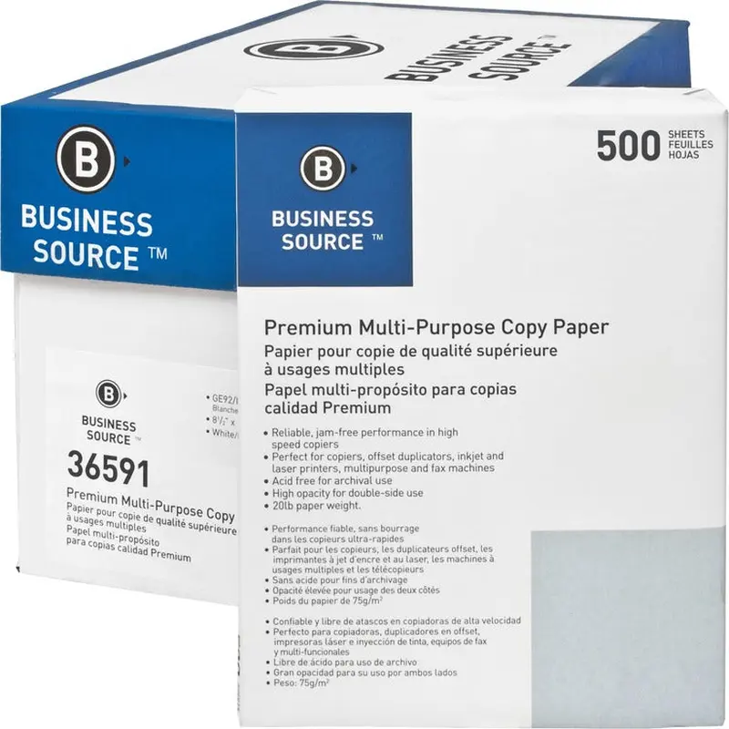 Business Source Multipurpose Copy Paper [SKU - BSN36591]CT