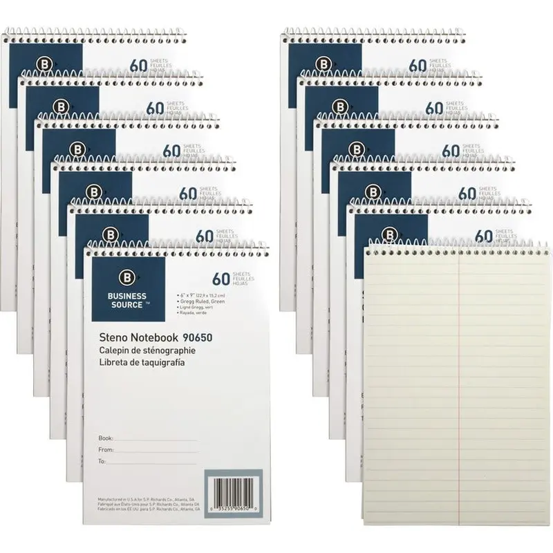 Business Source Steno Notebooks [SKU - BSN90650PK]PK