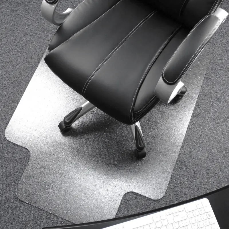 Cleartex Ultimat Plush Pile Polycarbonate Chairmat w/Lip [SKU - FLR118927LR]EA