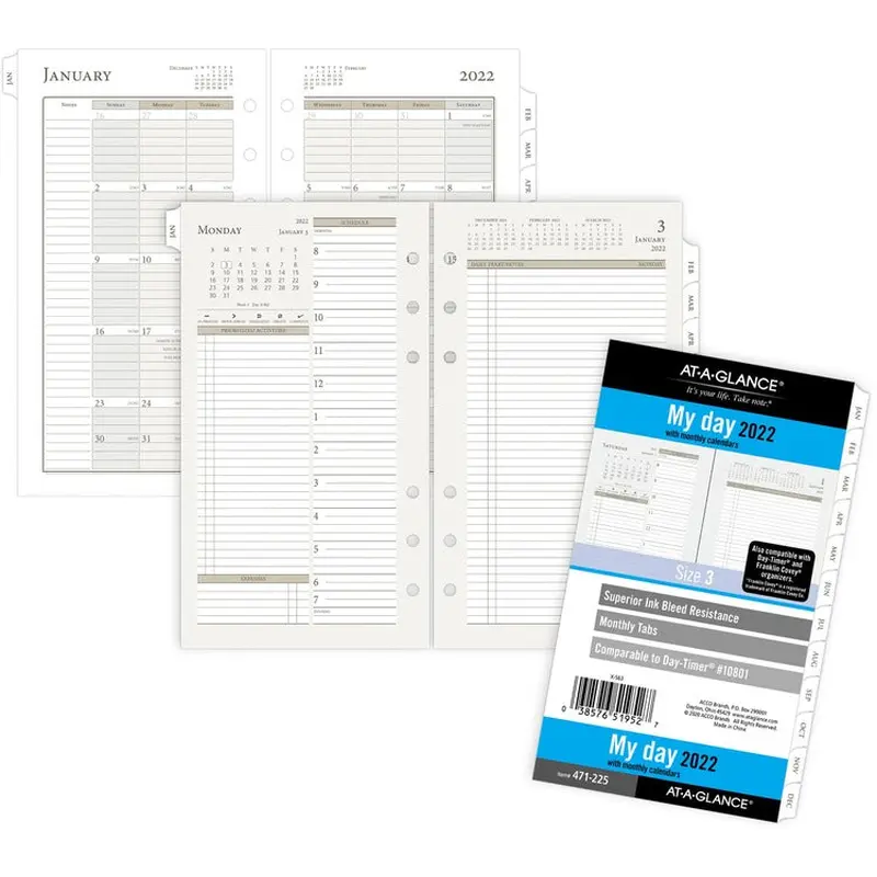 Day Runner Daily Planner Refill [SKU - AAG471225]EA
