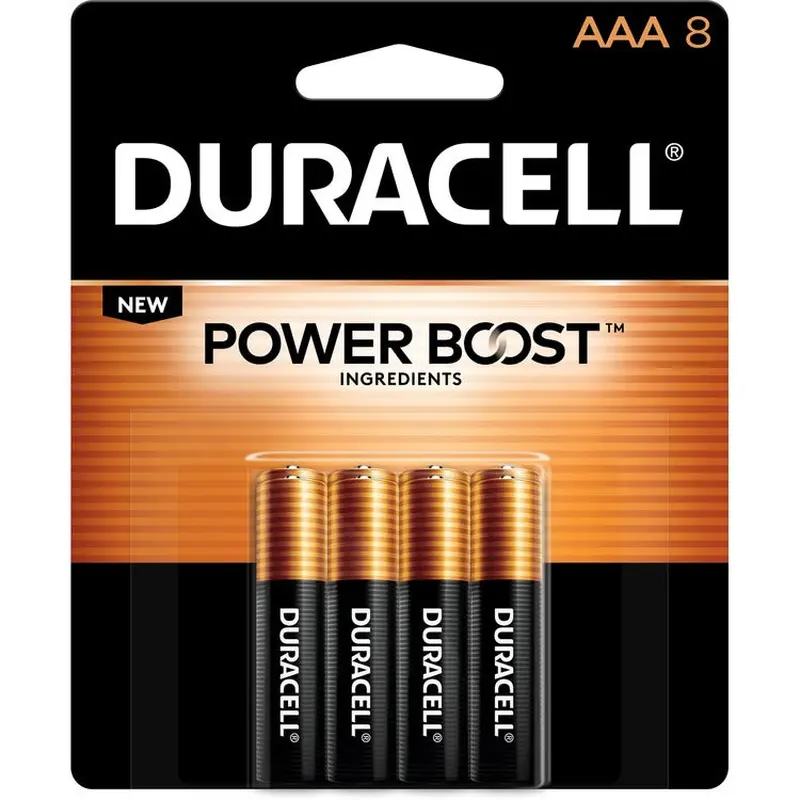 Duracell Coppertop Alkaline AAA Batteries [SKU - DURMN2400B8Z]PK