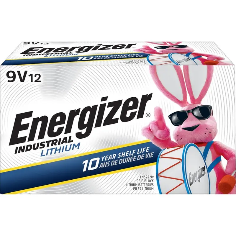 Energizer Industrial 9V Lithium Batteries [SKU - EVELN522]PK