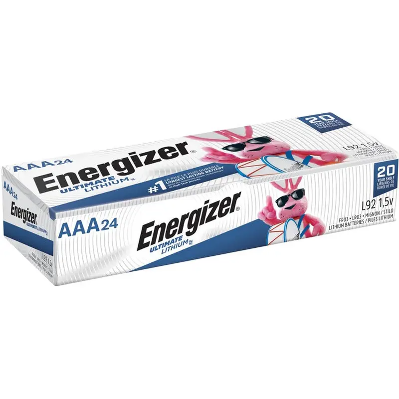 Energizer Ultimate Lithium AAA Batteries, 1 Pack [SKU - EVEL92]BX