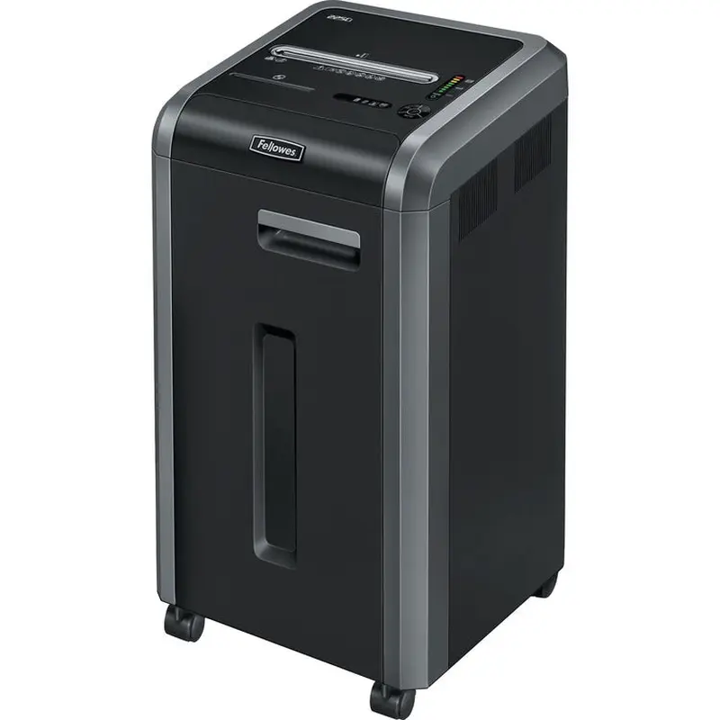 Fellowes 225Ci Paper Shredder | 100% Jam Proof, 22-Sheet, Cross-Cut Security, Commercial Grade | 3825001 Model, Black [SKU - FEL3825001]EA