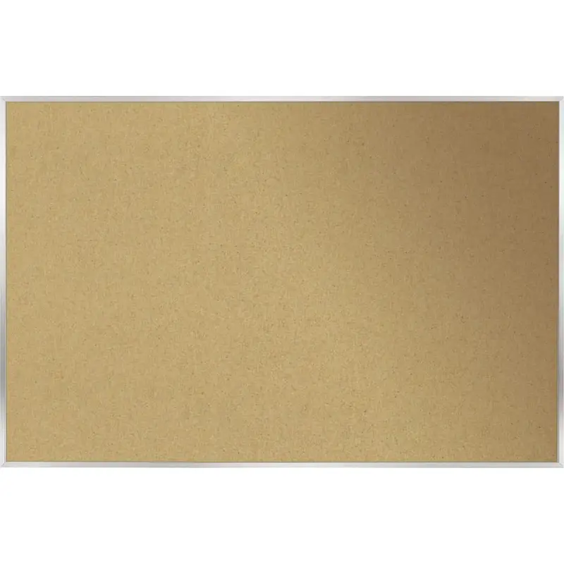Ghent Natural Cork Bulletin Board with Aluminum Frame [SKU - GHEAK412]EA