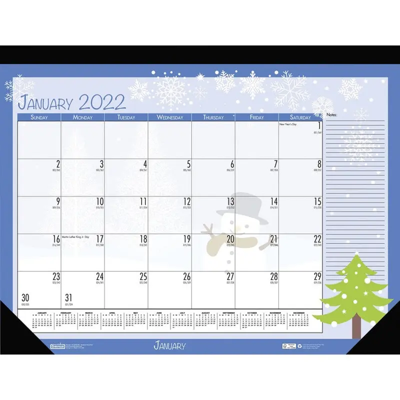House of Doolittle Seasonal Holiday Deskpad Calendar [SKU - HOD1396]EA