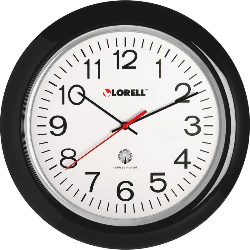 Lorell 13-1/4" Radio Controlled Wall Clock [SKU - LLR60994]EA