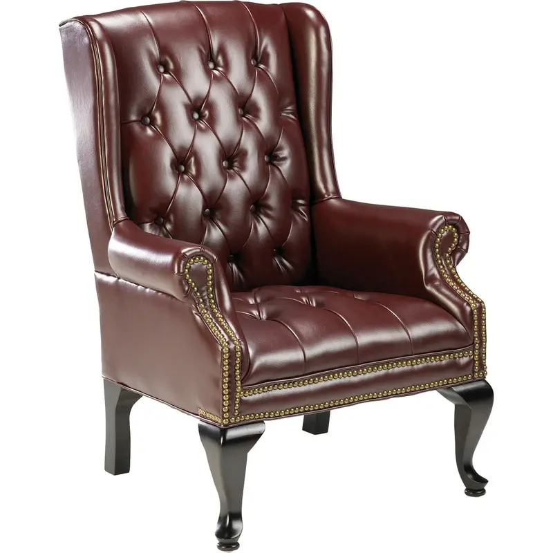 Lorell 777 QA Queen Anne Wing-Back Reception Chair [SKU - LLR60605]EA