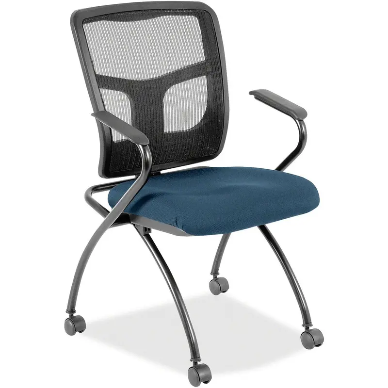Lorell Mesh Back Fabric Seat Nesting Chairs [SKU - LLR8437438]CT