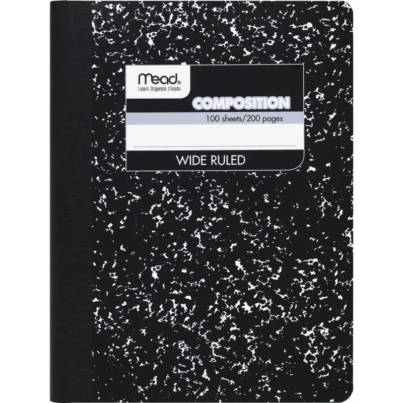 Mead Wide Ruled Composition Notebook [SKU - MEA09910]EA