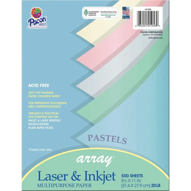 Pacon Pastel Multi-purpose Paper [SKU - PAC101058]RM