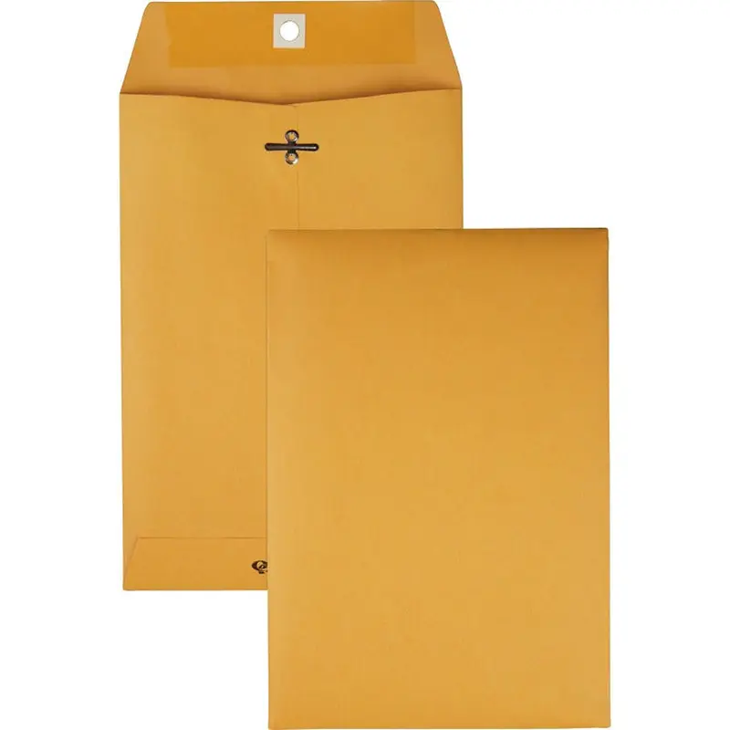 Quality Park Gummed Kraft Clasp Envelopes [SKU - QUA37863]BX