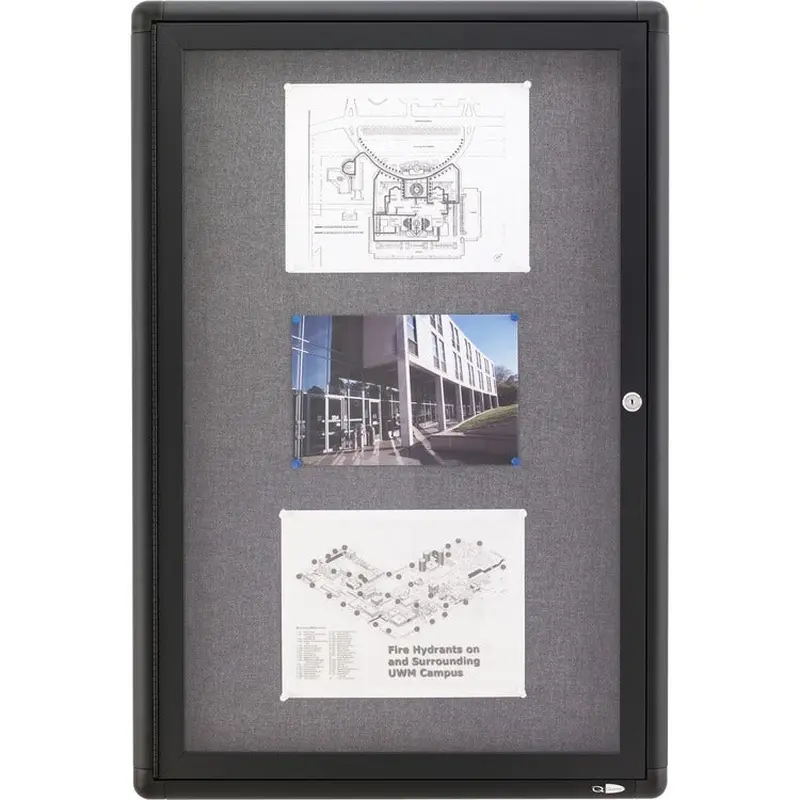 Quartet Enclosed Bulletin Board [SKU - QRT2363L]EA