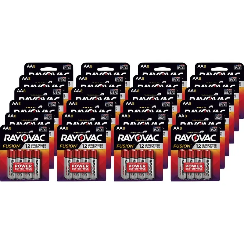 Rayovac Fusion Advanced Alkaline AA Batteries [SKU - RAY8158TFUSKCT]CT