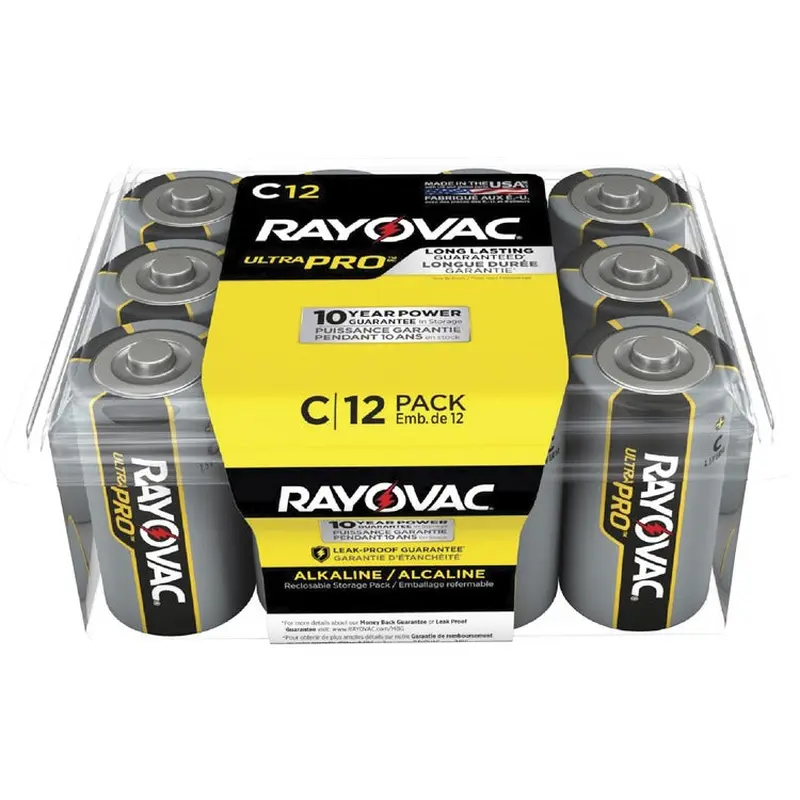 Rayovac Ultra Pro Alkaline C Batteries [SKU - RAYALC12PPJCT]CT