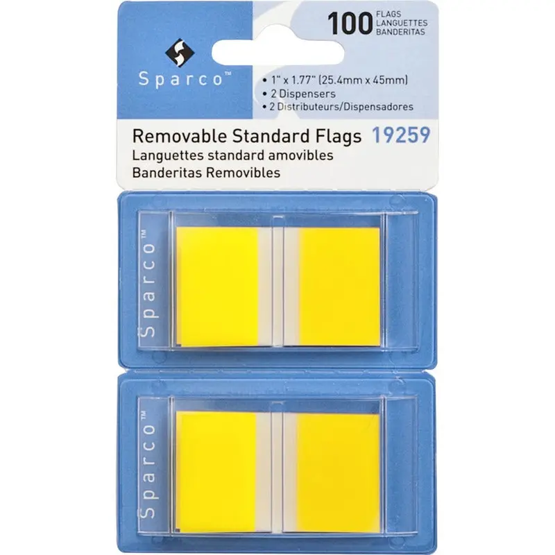 Sparco Removable Standard Flags in Dispenser [SKU - SPR19259]PK