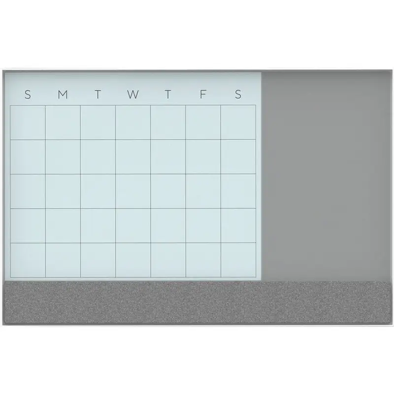 U Brands Magnetic Glass Dry Erase 3-in-1 Calendar Board [SKU - UBR3197U0001]EA