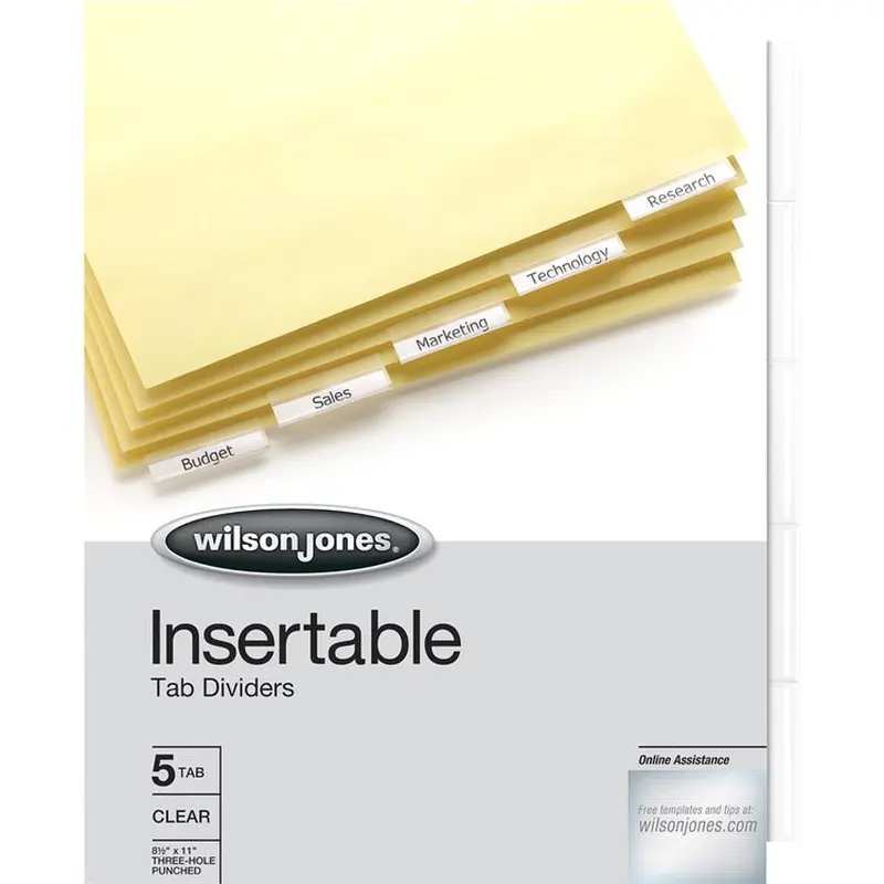 Wilson Jones Insertable Tab Dividers [SKU - WLJ54310]ST