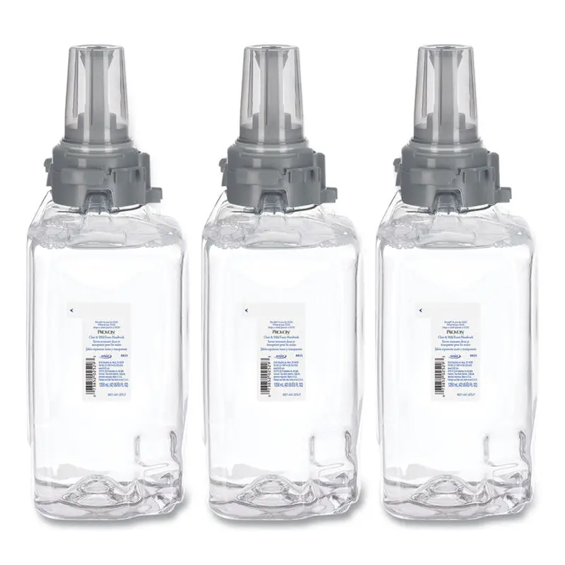 Clear and Mild Foam Hand Wash, Unscented, 1,250 mL Refill, 3/Carton